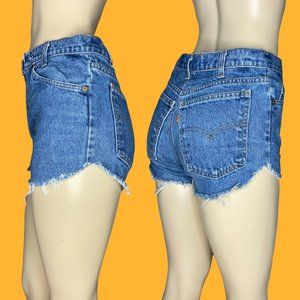Levi’s Orange Tab Cutoff Denim Jean Shorts